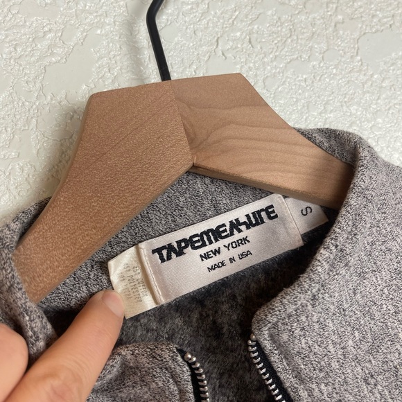 Tapemeasure Vintage Long Sleeve Jumpsuit with Stirrups Heathered Gray Small - Picture 3 of 9